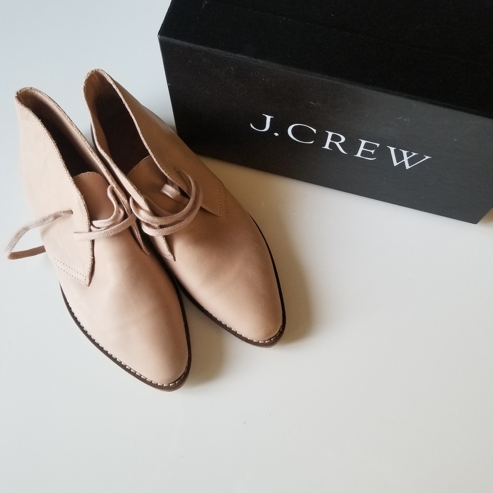  J.Crew Mac Alister Pink Sanddune Leather Boots